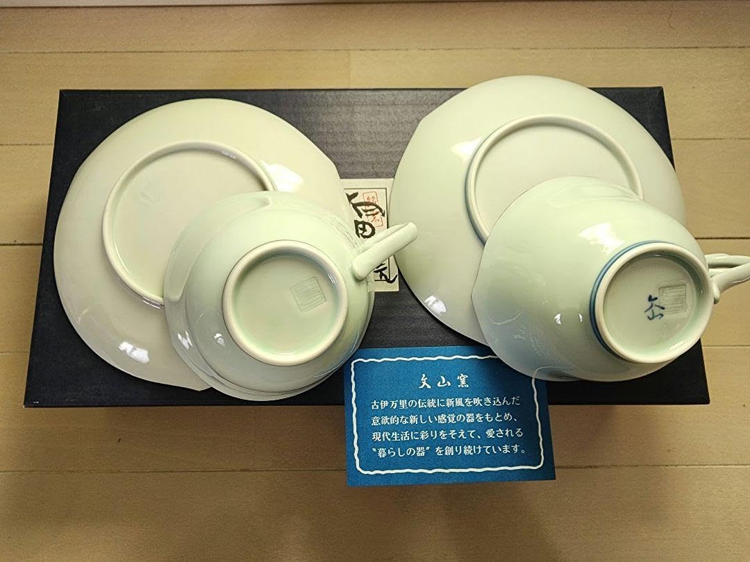 Okuman 有田焼 文山窯のプラチナ牡丹 茶碗蒸し器6組 Okuman 有田焼